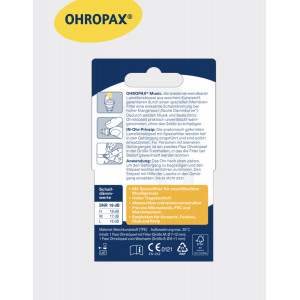 Беруши для музыкантов Ohropax Music